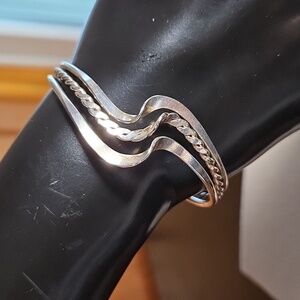 Wave Design Cuff Bracelet